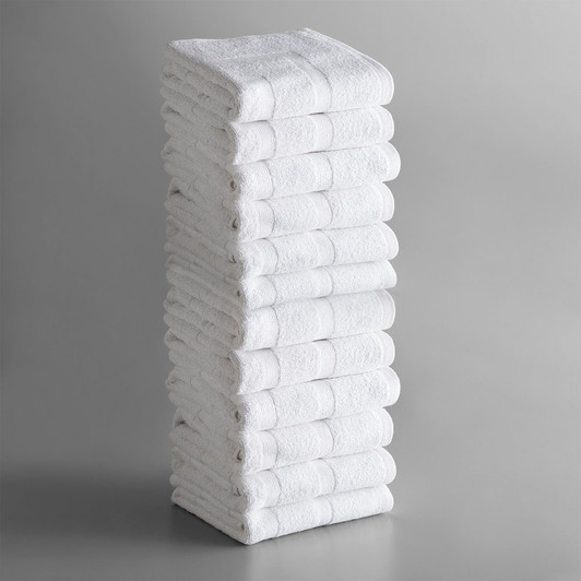 Lavex Lodging Standard 20″ x 30″ Cotton/Poly Bath Mat 6.5 lb. – 12/Pack