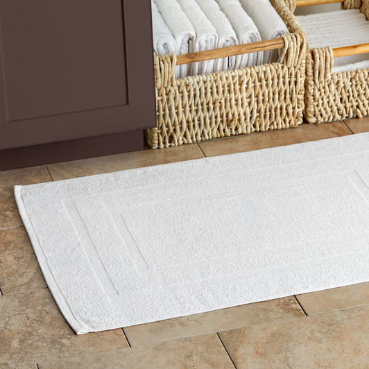 Lavex Lodging Standard 20″ x 30″ Cotton/Poly Bath Mat 6.5 lb. – 12/Pack
