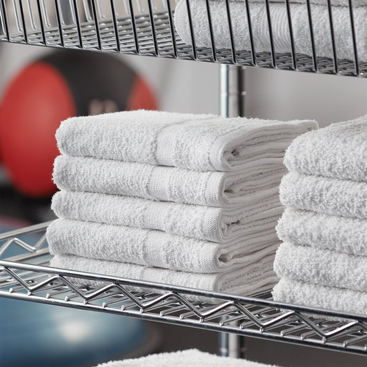 Lavex Lodging Economy 16″ x 27″ 100% Cotton Hand Towel 3.5 lb. – 12/Pack