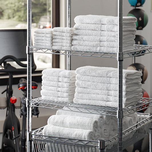 Lavex Lodging Economy 20″ x 30″ 100% Cotton Bath Mat 6 lb. – 12/Pack