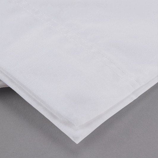 Oxford Super Blend Standard Size 20″ x 33″ 200 Thread Count White Hotel Pillowcase – 12/Case