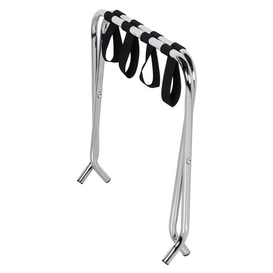 Lancaster Table & Seating Chrome Folding Luggage Rack – 6/Pack