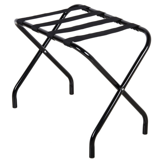 Lancaster Table & Seating Black Folding Luggage Rack – 6/Pack