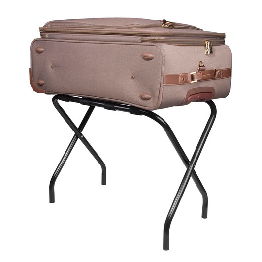 Lancaster Table & Seating Black Folding Luggage Rack – 6/Pack