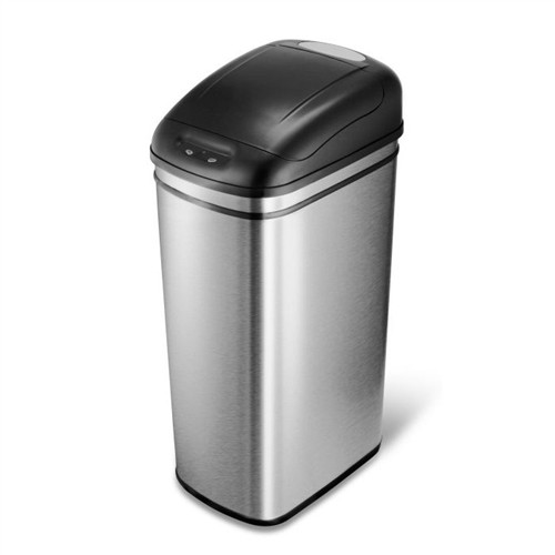 11 Gallon Kitchen Infrared Touchless Automatic Motion Sensor Lid Open Trash Can