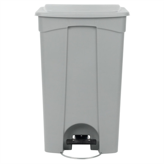 23 Gallon Gray Rectangular Step-On Trash Can