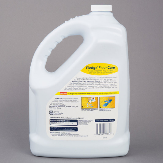 Pledge 605896 1 Gallon / 128 oz. Hardwood Floor Care Cleaner – 4/Case