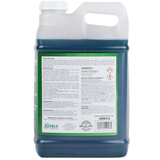Noble Chemical 2.5 Gallon / 320 oz. Step & Shine Floor Cleaner – 2/Case