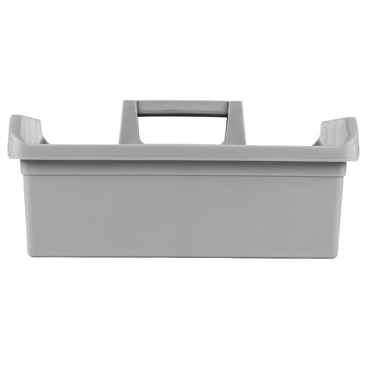 Continental 49 Gray Plastic Cleaning Caddy, 19L x 13.5W (Maxi Maid Carrier)