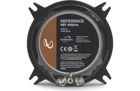 Infinity Reference 4032cfx (REF-4032cfx) 105W Max (35W RMS) 4" Reference Series 2-Way Coaxial Car Speakers