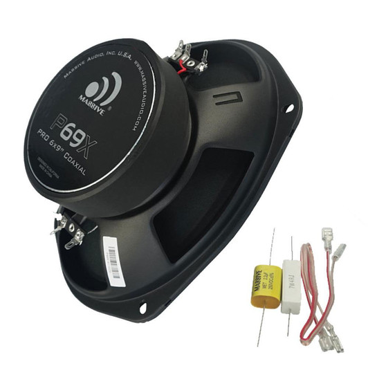 Massive Audio P69X (Sold Individually) 280W Max (140W RMS) 6" x 9" PX Series 2-Way Coaxial Pro Audio Car Speaker