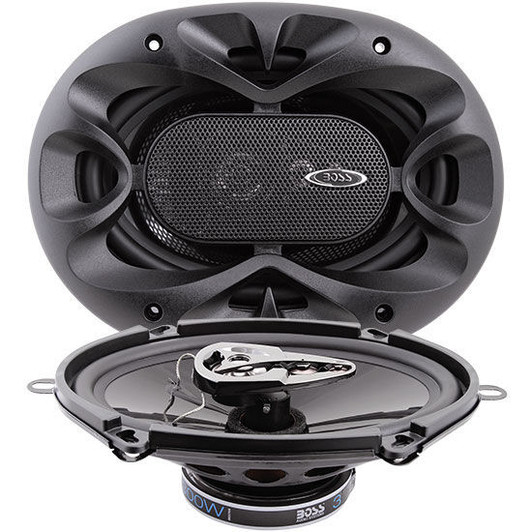 (4) Boss BE5768 5 x 7" 4-Way Speakers Boss Rage 4 Way 300W Full Range Mobile Audio/Video Speakers