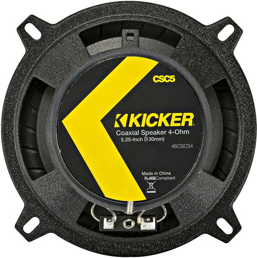 Kicker CSC5 (46CSC54) CS Series 5.25" 2-Way Coaxial Speakers (75 Watts RMS)