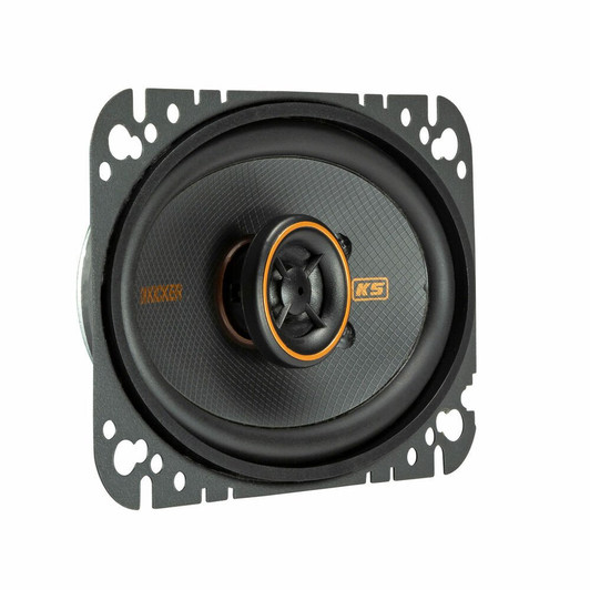 Kicker KSC460 (47KSC4604) 4" x 6" KS-Series Coaxial Speakers w/ Silk Dome tweeters