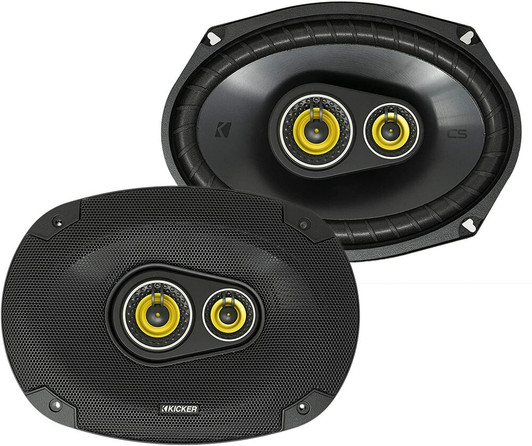 Kicker CSC693 (46CSC6934) CS Series 6x9" 3-Way Coaxial Speakers (150 Watts RMS)