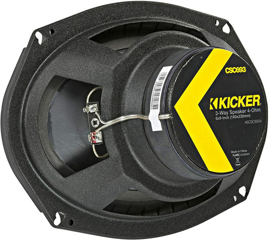 Kicker CSC693 (46CSC6934) CS Series 6x9" 3-Way Coaxial Speakers (150 Watts RMS)