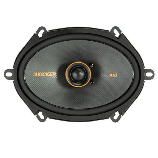 Kicker KSC680 (47KSC6804) 6x8" Coaxial Speakers with Silk Dome Tweeter