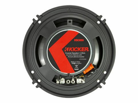Kicker KSC650 (47KSC6504) KS Series 6.5" 2-way Car Speakers with Silk Dome Tweeters