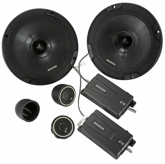 Kicker 46CSS674 + NVX Sound Deadening 300W Peak (100W RMS) CS Series 6-3/4" Component Speaker System