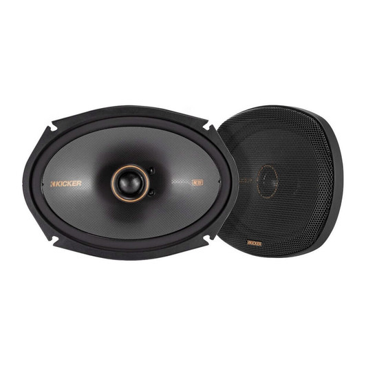 Kicker KSC6930 (47KSC69304) 6x9" Triaxial Speakers With Silk Dome Tweeters