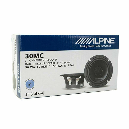 Alpine 30MC Midrange Component Speakers 50W RMS 3" Alpine Midrange Speaker