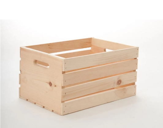 Adwood Manufacturing Ltd 13-inch x 18-inch x 10-inch Wooden Crate - 17.62" X 12.38" X 9.62" (6/CASE)-A2ZHOME