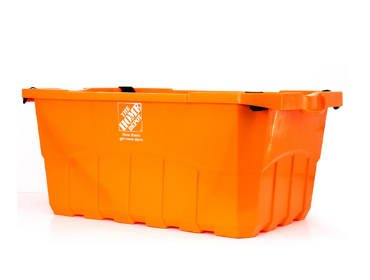 A2ZHOME Large Reusable Orange Box (Stackable) - 13.5" X 22" X 9.5" (6/CASE)-A2ZHOME