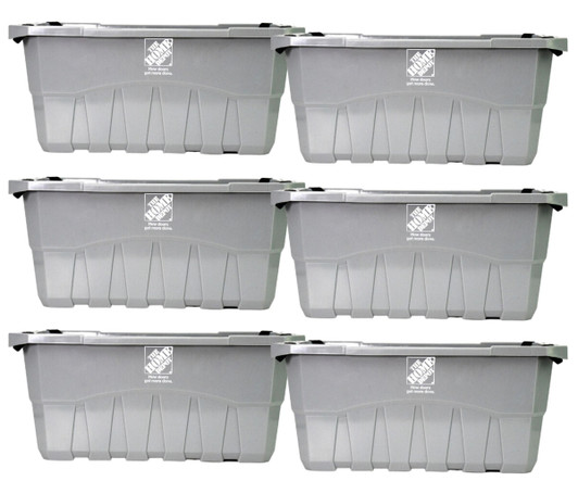 A2ZHOME Reusable Grey Box (Stackable) - 13.5" X 22" X 9.5" (6/CASE)-A2ZHOME