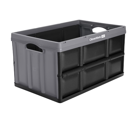 CleverMade 46L Collapsible Storage Bin - 20.8" x 14.1" x 2.75" (6/CASE)-A2ZHOME