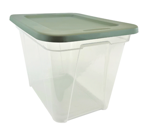 Edge Plastics Willow 38L Storage Tote: Spacious Storage Solution - 14.5" x 21.38" x 12.88" (6/CASE)-A2ZHOME