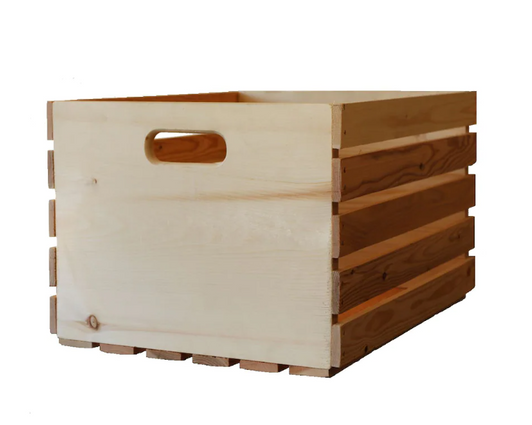 Adwood Manufacturing Ltd 20-inch H x 14.5-inch L x 11.5-inch W Natural Pine Crate - 20" x 11.5" x 14.5" (6/CASE)-A2ZHOME