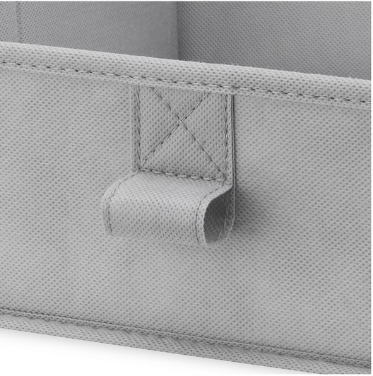 Whitmor Fabric Storage Bin - Set of 6 (5.5" X 5.5" X 10.75"), Space-Saving Storage Solution-A2ZHOME