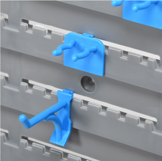 A2ZHOME 54 Piece Wall Mounted Tool Organizer with 50 Hooks - 4.33" X 20.67" X 22.83-A2ZHOME