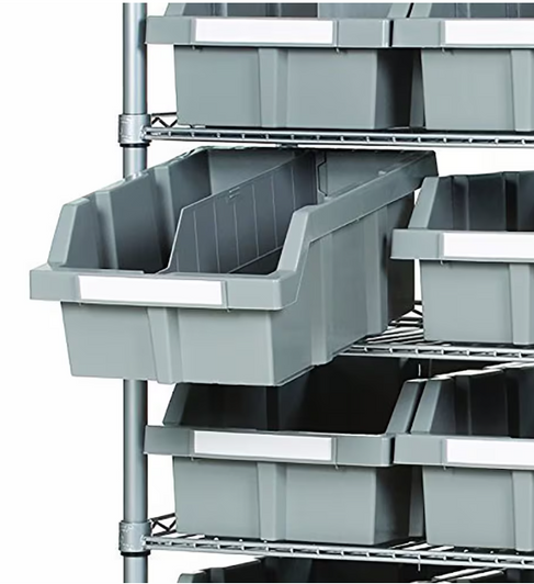 Vancouver Classics 7-Tier NSF 16-Bin Rack Shelving 14.75x36.5x22.25" - Organize with Precision-A2ZHOME