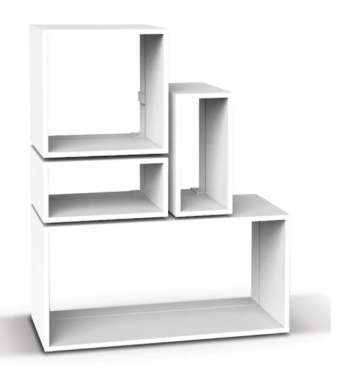 Whitmor 4-Section 'Clifabric Storage Bins & Cube' Storage Unit 13.39x4.4x39.37" - Organize with Style-A2ZHOME