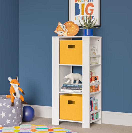 RiverRidge Home Fabric Folding Bins Golden Yellow 2-Pack 11x11x1.5" (6/CASE) - Vibrant Storage for a Brighter Space-A2ZHOME