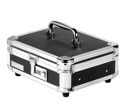 Vaultz Locking Cash Box, Black 10x9x4" (6/CASE) - Secure and Portable Cash Management-A2ZHOME