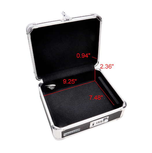 Vaultz Locking Cash Box, Black 10x9x4" (6/CASE) - Secure and Portable Cash Management-A2ZHOME