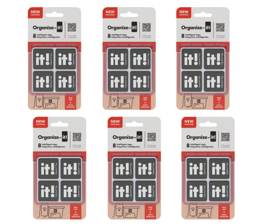 Organize-It Intelligent Tags - Black 1" X 4" X 8" (6/CASE) - Streamline Your Organization Efforts-A2ZHOME