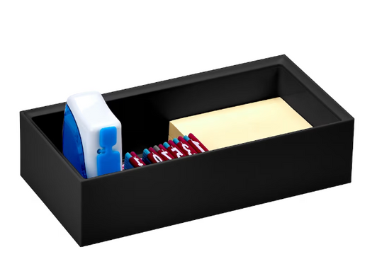 Bostitch Konnect Stackable Accessory Tray, Black (8" X 4" X 8") - Efficient and Versatile Organizer (6/CASE)-A2ZHOME