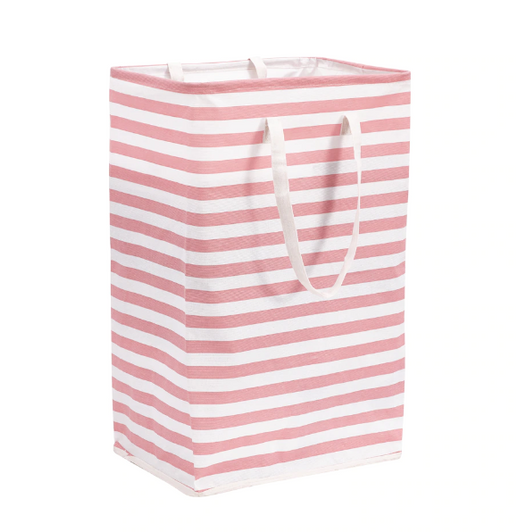 DECOMOMO Nursery Hamper Laundry Basket 74.4 Liter - Pink - Set of 1 (12" X 16" X 4") - Case of 6-A2ZHOME