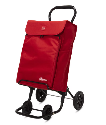 Playmarket Forzudo Duett Shopping Cart - 4-Wheel - Red - 18" X 8" X 40" (6/CASE)-A2ZHOME