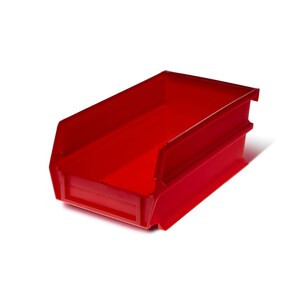 Triton 4-1/8 in. W x 3 in. H Red Wall Storage Bin Organizer - 8" X 8" X 8" (8-Piece)-A2ZHOME