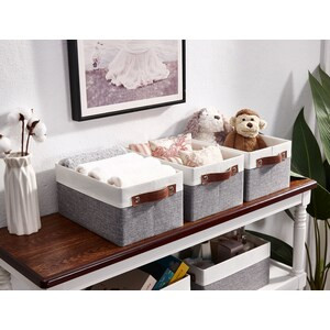DECOMOMO Collapsible Small Storage Boxes - 8"x12"x6"-A2ZHOME