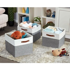 DECOMOMO Fabric Storage Cubes - 13x15x13 inch - Versatile Home Organization Solution-A2ZHOME