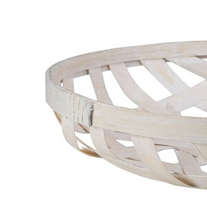 Northlight Set of 3 White Lattice Tobacco Table Top Baskets - 18"x18"x6" (Case of 6)-A2ZHOME