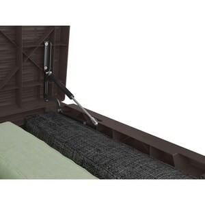 Keter Java Extra Large 37 cu.ft. 230 Gal Elegant Weather Resistant Resin Patio/Outdoor Storage Lockable Deck Box Bench-A2ZHOME