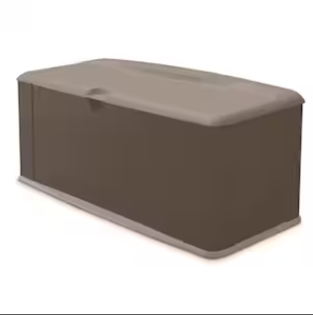 Rubbermaid 16 cu. ft. Extra Large Weather Resistant Resin Outdoor Storage Patio Deck Box/Bench with Seat-A2ZHOME