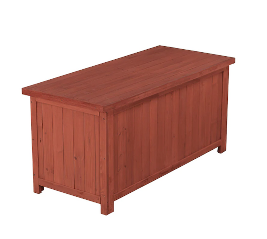 Leisure Season 15 cu. ft. Solid Wood Storage Deck Box - Weather-Resistant Outdoor Organizer-A2ZHOME
