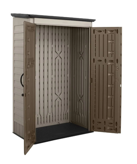 Rubbermaid Big Max 53 cu.ft. Small Outdoor Storage Shed - 2 ft. 6-inch x 4 ft. 3-inch - Weather Resistant Resin-A2ZHOME